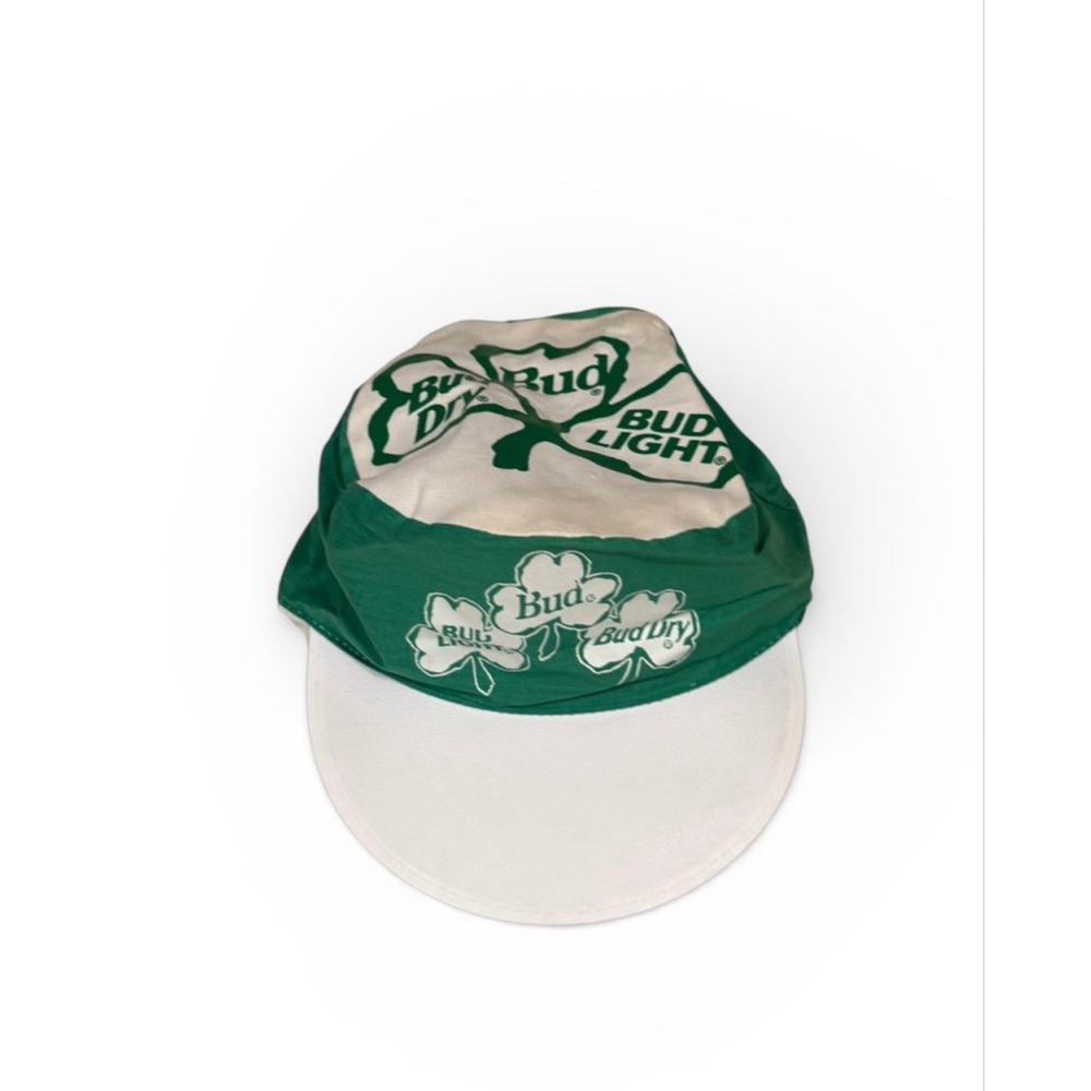 Vintage The Adcap Line Budweiser St. Patrick's Day Hat One Size & Suspender - Picture 2 of 9